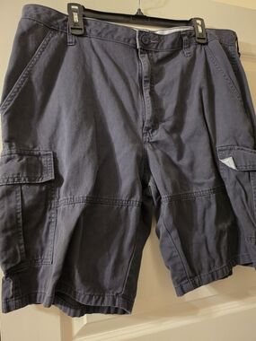 Source Unknown Navy Blue Men's Cargo Shorts